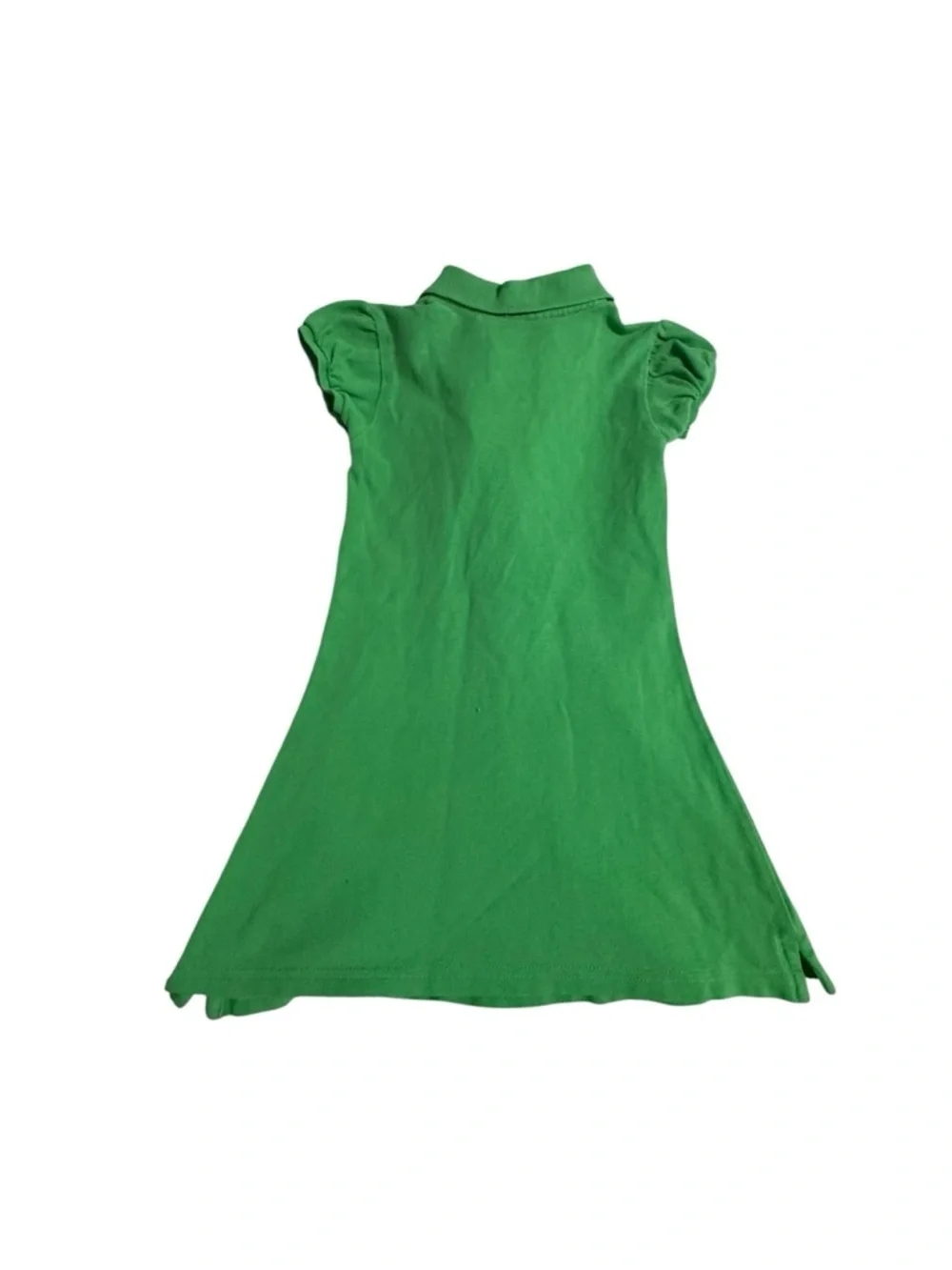 Ralph Lauren Bright Green Polo Dress with Button Placket